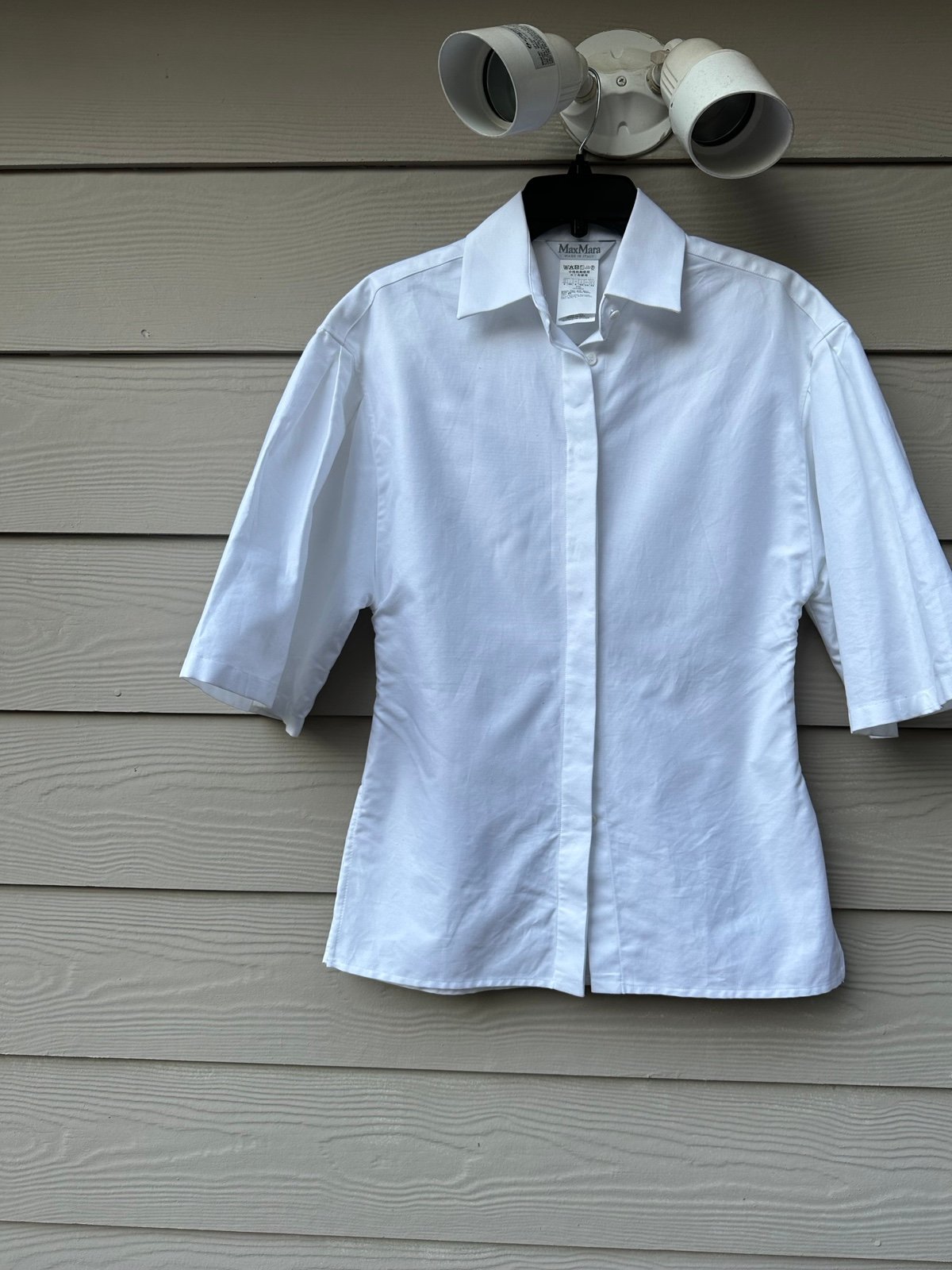 MaxMara white cotton top