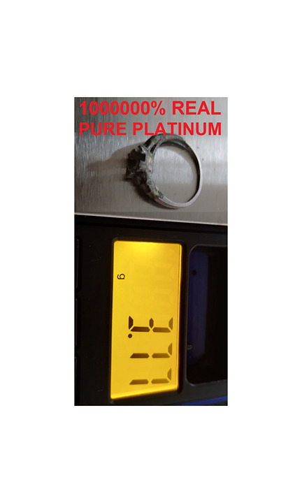 SCRAP 1000000% REAL PURE PLATINUM RING 3.77 GRAMS - GET IT BELOW WHOLESALE COT