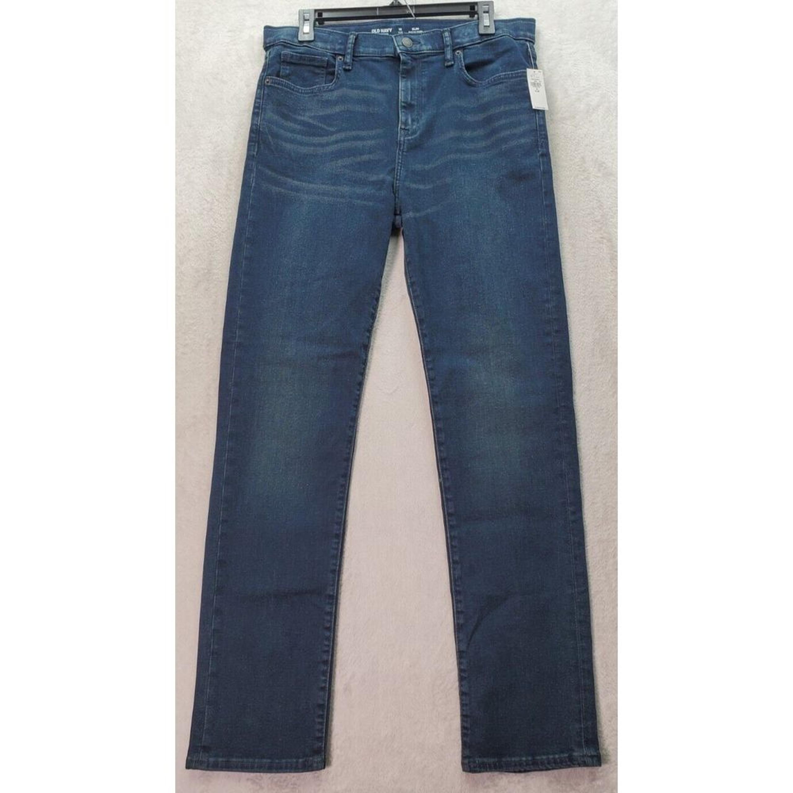 Old Navy Jegging Jeans Women's 18 Blue Slim Stretch Built Tough Adjustable Waist