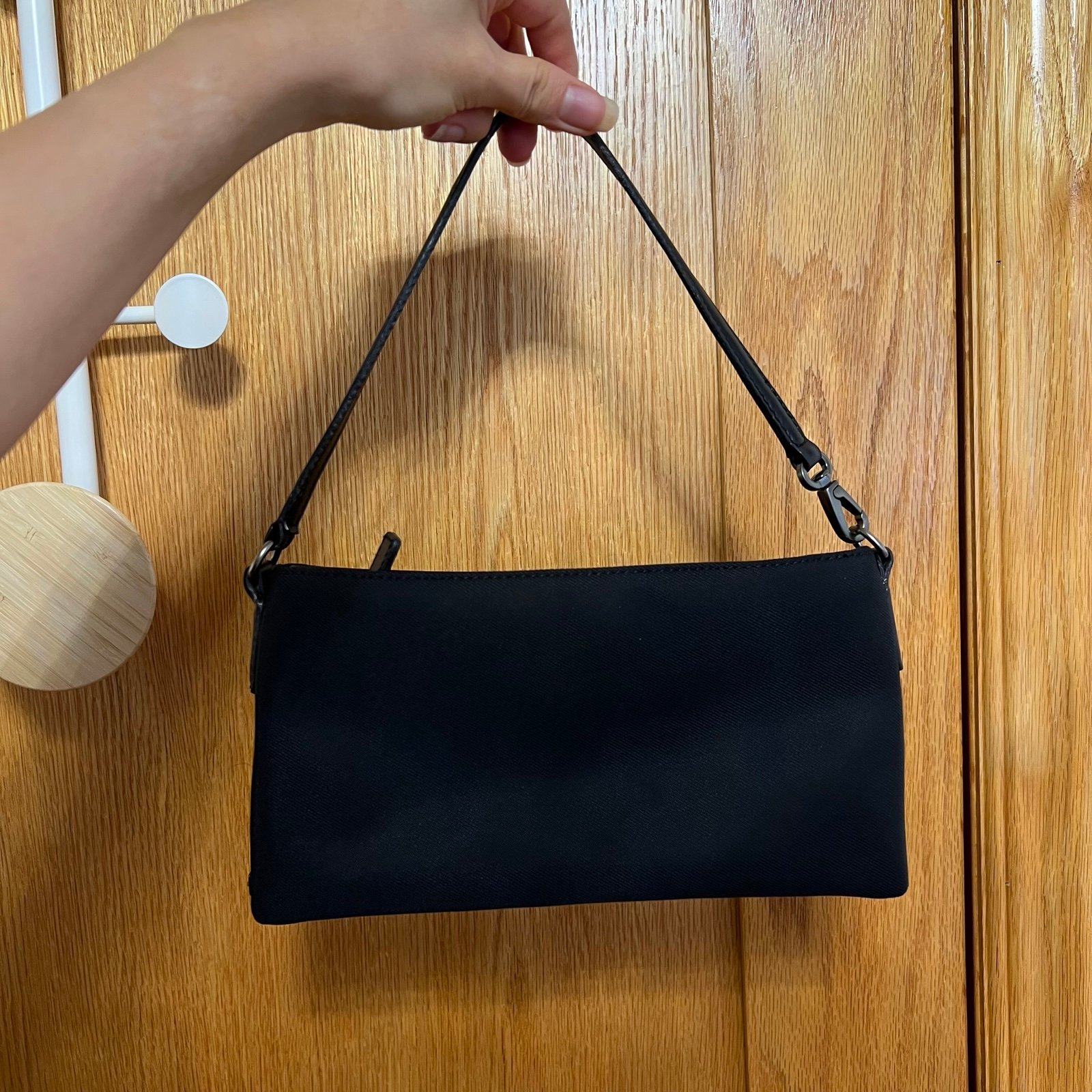 Coach Mercer Demi Handbag Convertible to Wristlet Black Evening Bag 7407