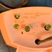 Vintage MCM 1956 General Electric Telechron Alarm Clock Atomic Design Pink