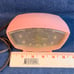 Vintage MCM 1956 General Electric Telechron Alarm Clock Atomic Design Pink