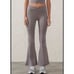 Cotton On Body XS brown cross waist flare leggings