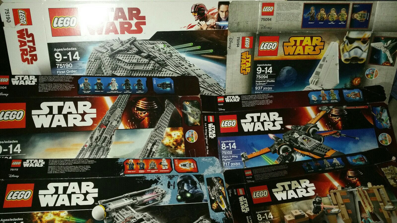 Lego Star Wars Lego Bundle,13 sets, opened, 100% complete, see list
