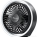 MiniChill Small USB Desk Fan 5'' with LED Light, 3 Speed Fan, 5-Blade