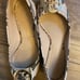 Tory Burch snakeskin ballet flats size 6