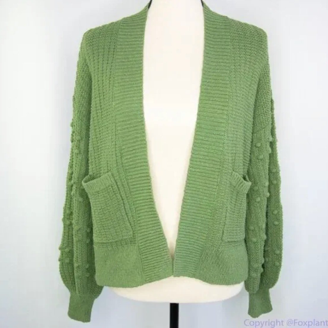 New! Madewell Bobble Cardigan Sweater, size XXS, color green, NWT