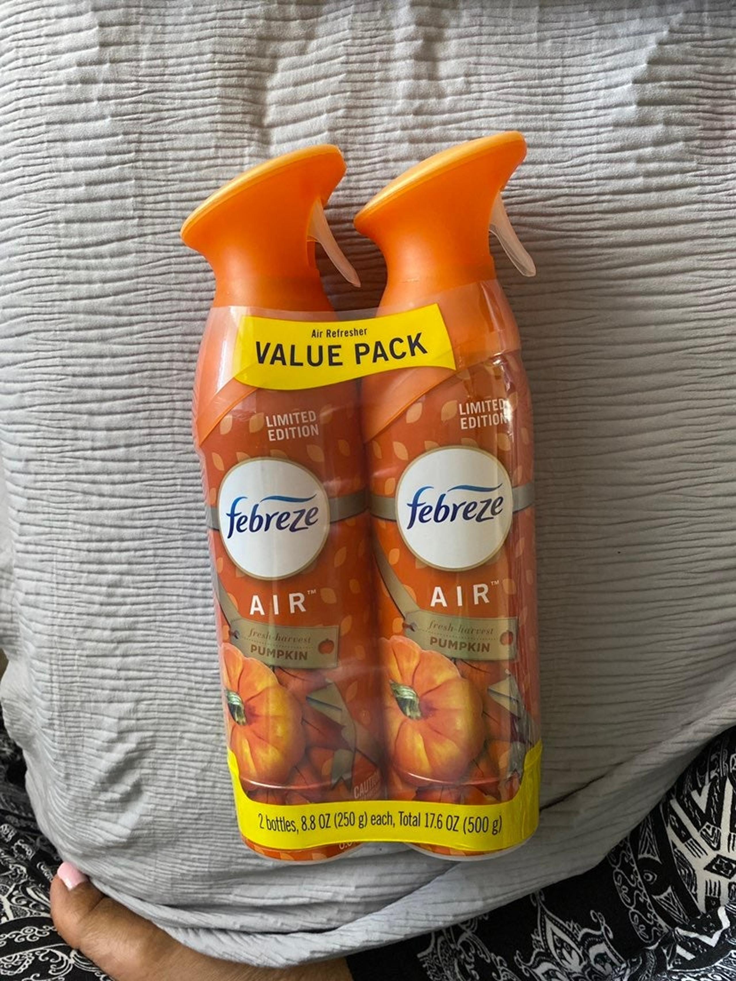 2 pack Febreze Fresh Harvest Pumpkin Air