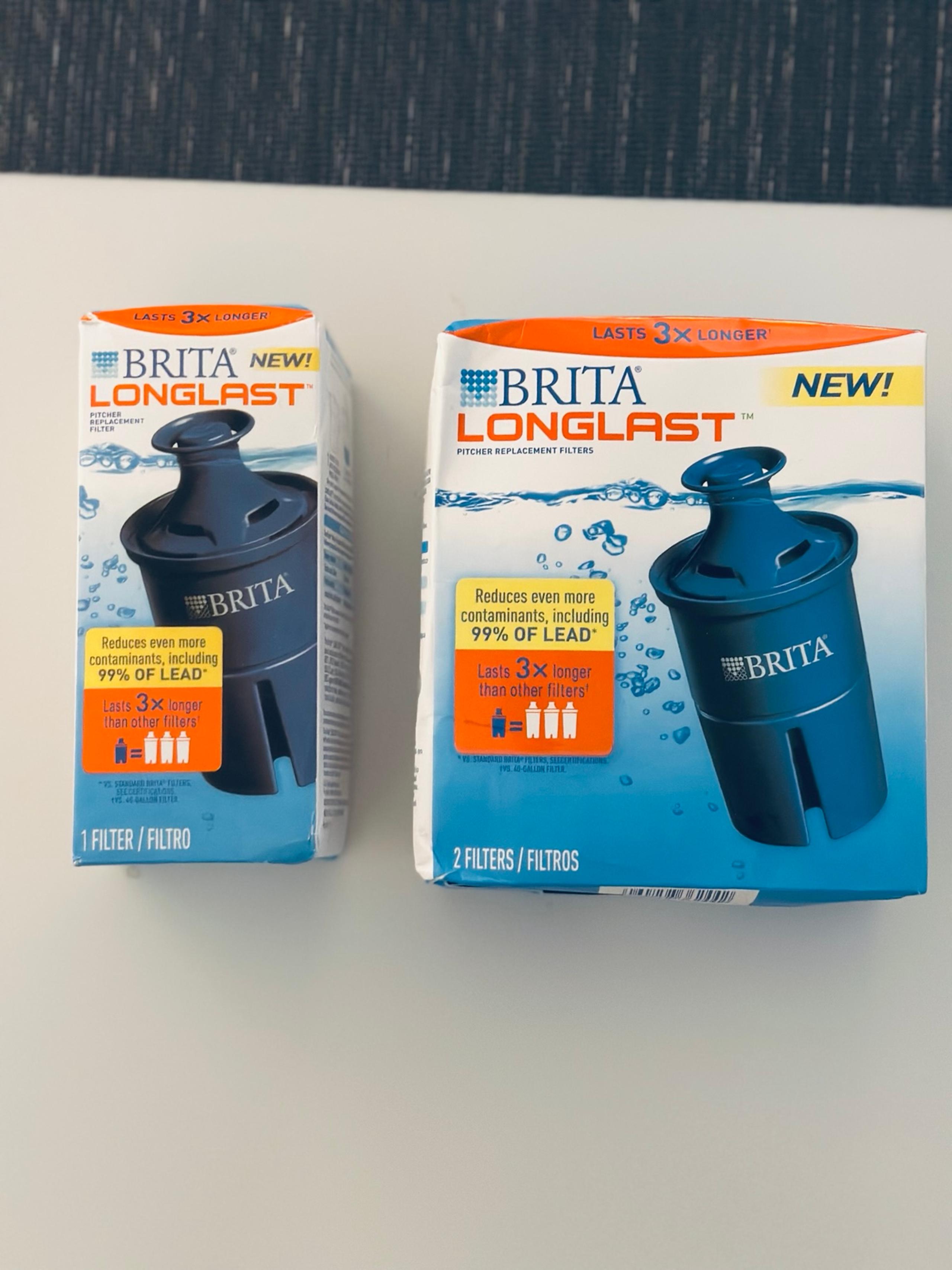 SET OF 3 Brita Longlast Filters NEW in Box SEALED Lasts to 6 months (3x longer)