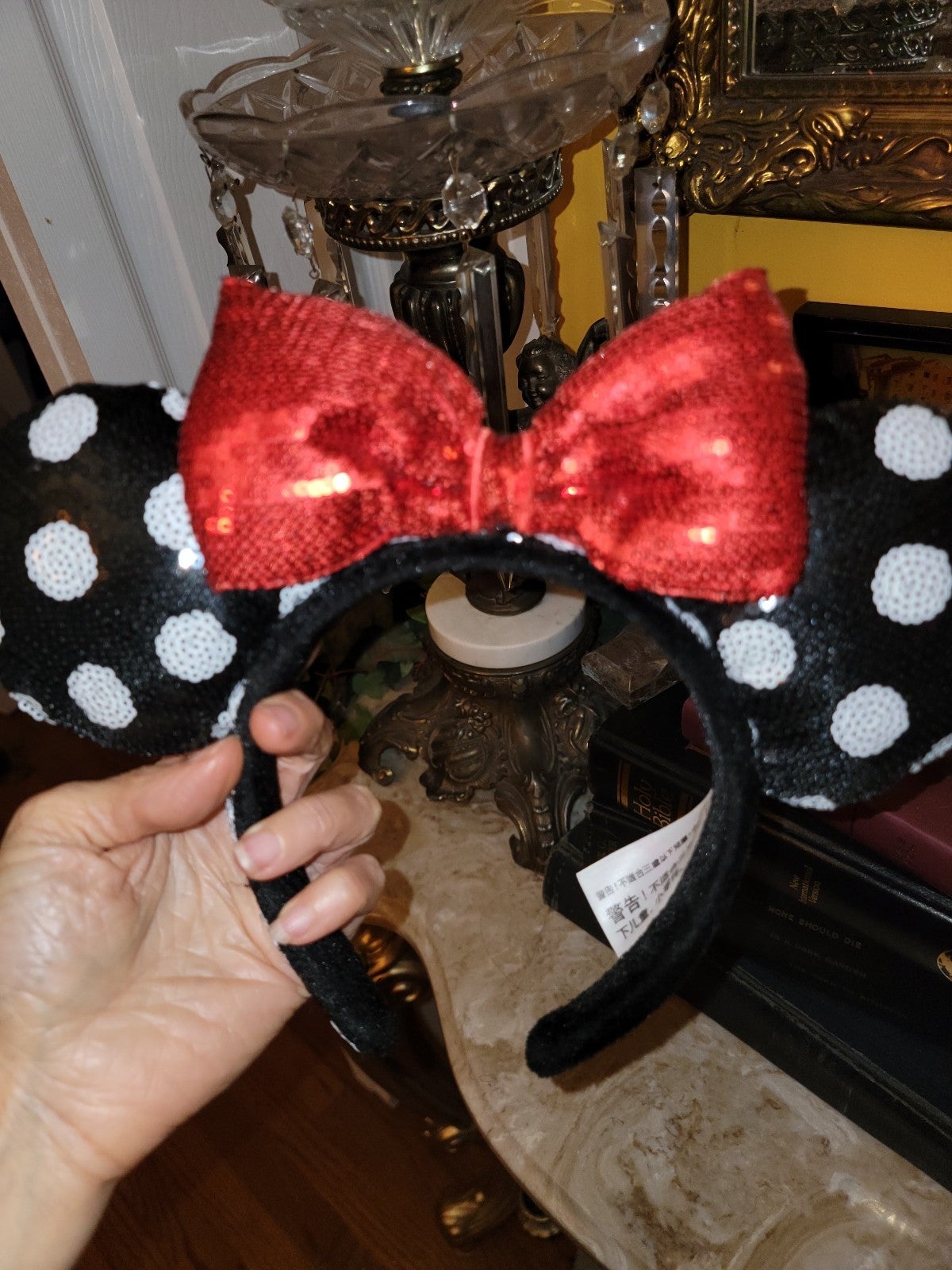 Disney parks SEQUIN MINNIE ears headband