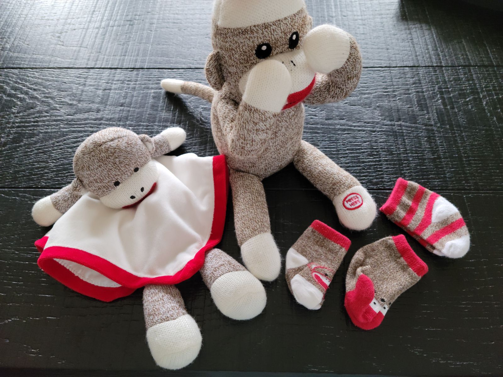 Sock Monkey Bundle Gift Set Baby Outfit