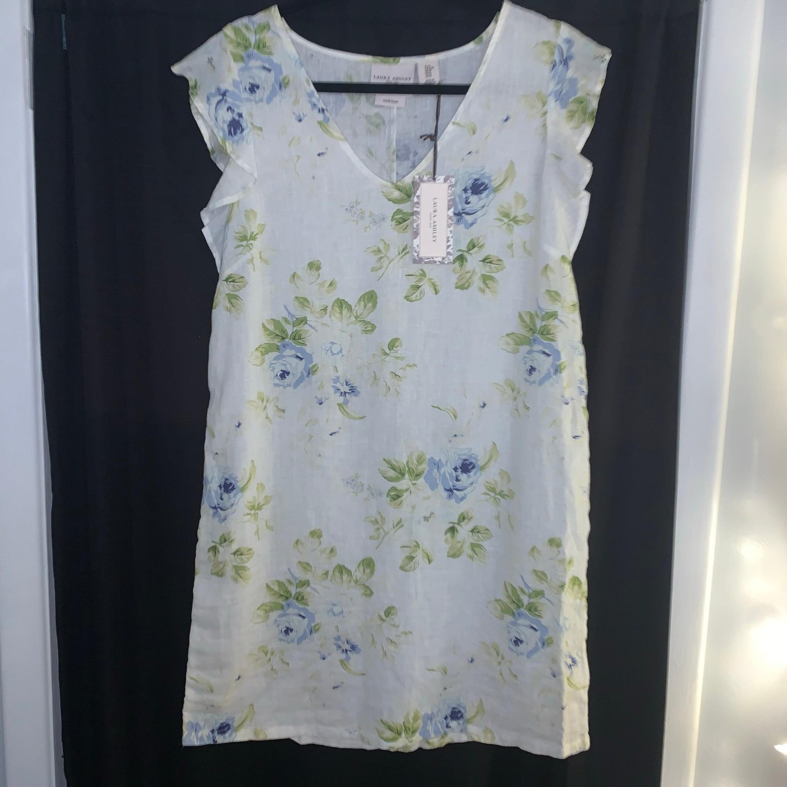 Laura Ashley Linen Dress NWT