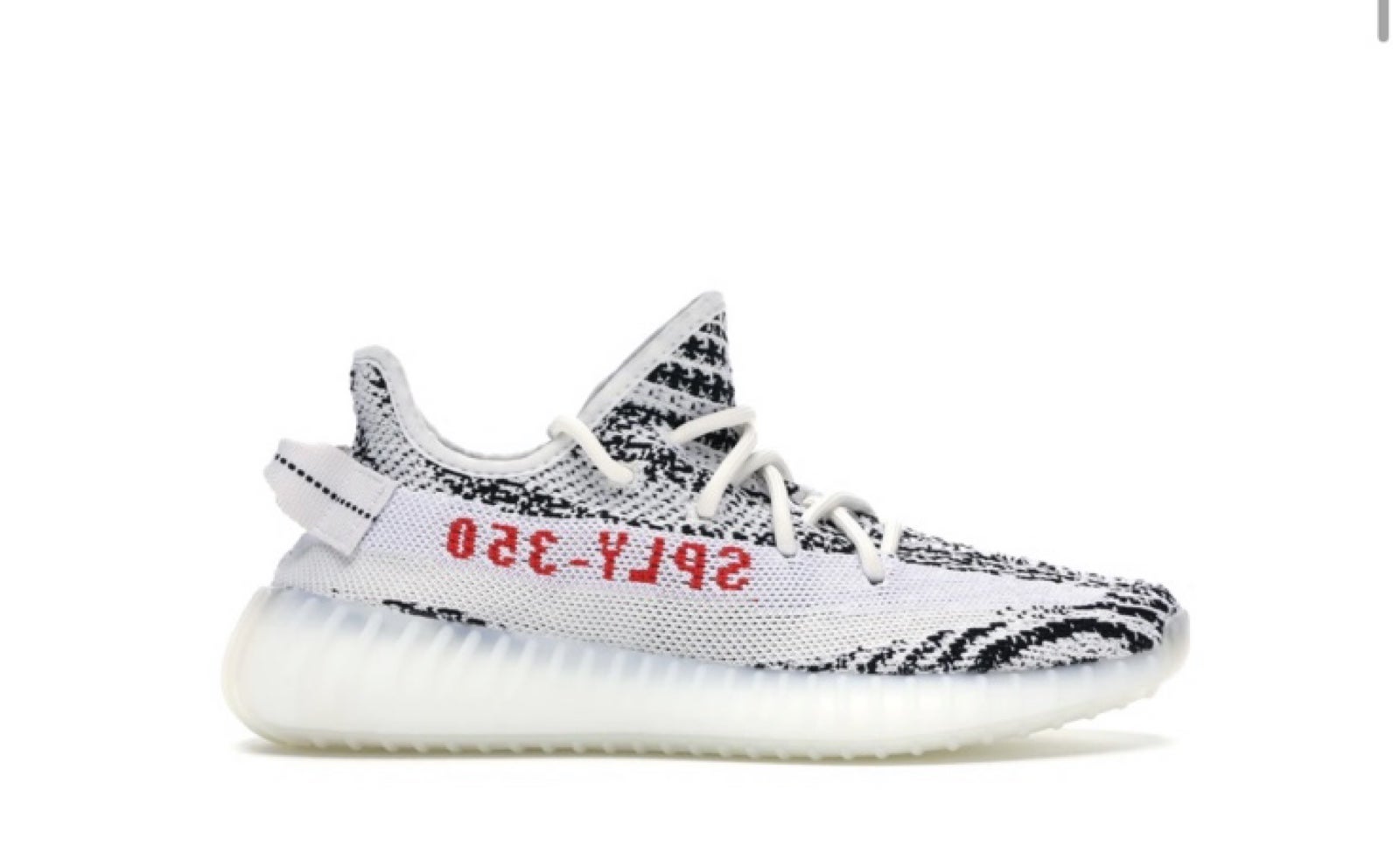 Yeezy Adidas Boost 350 V2 Zebra in White/Core Black/Red