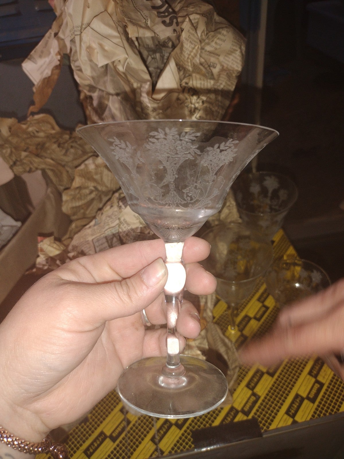 Vintage Fostoria Crystal Glass
