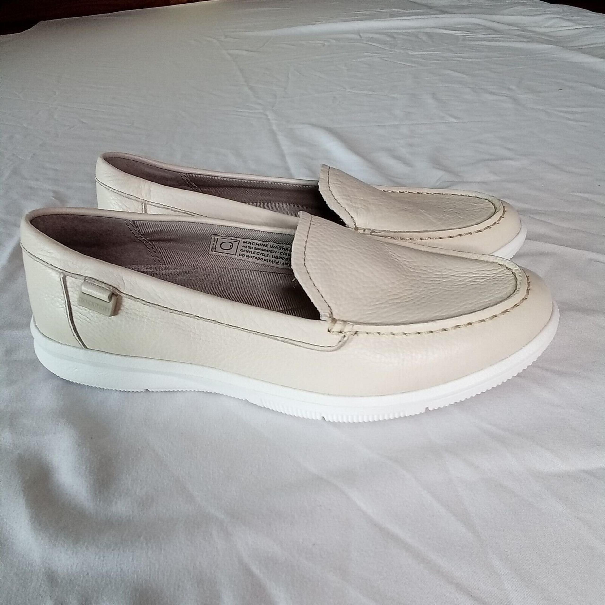 Rockport City Lites Women's Putty Ayva Washable Leather Slip On Loafers 5.5 NWOT