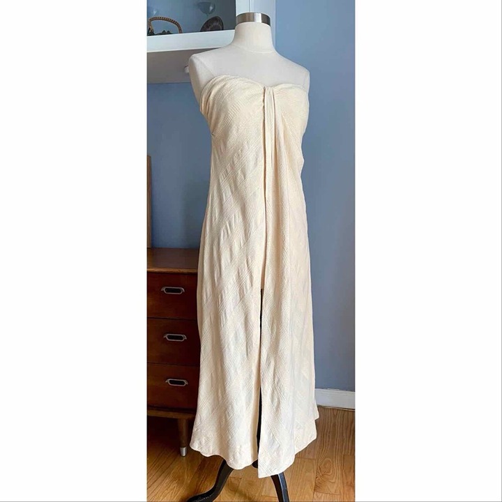 Free People Endless Summer Banita Strapless Longline Top Khaki