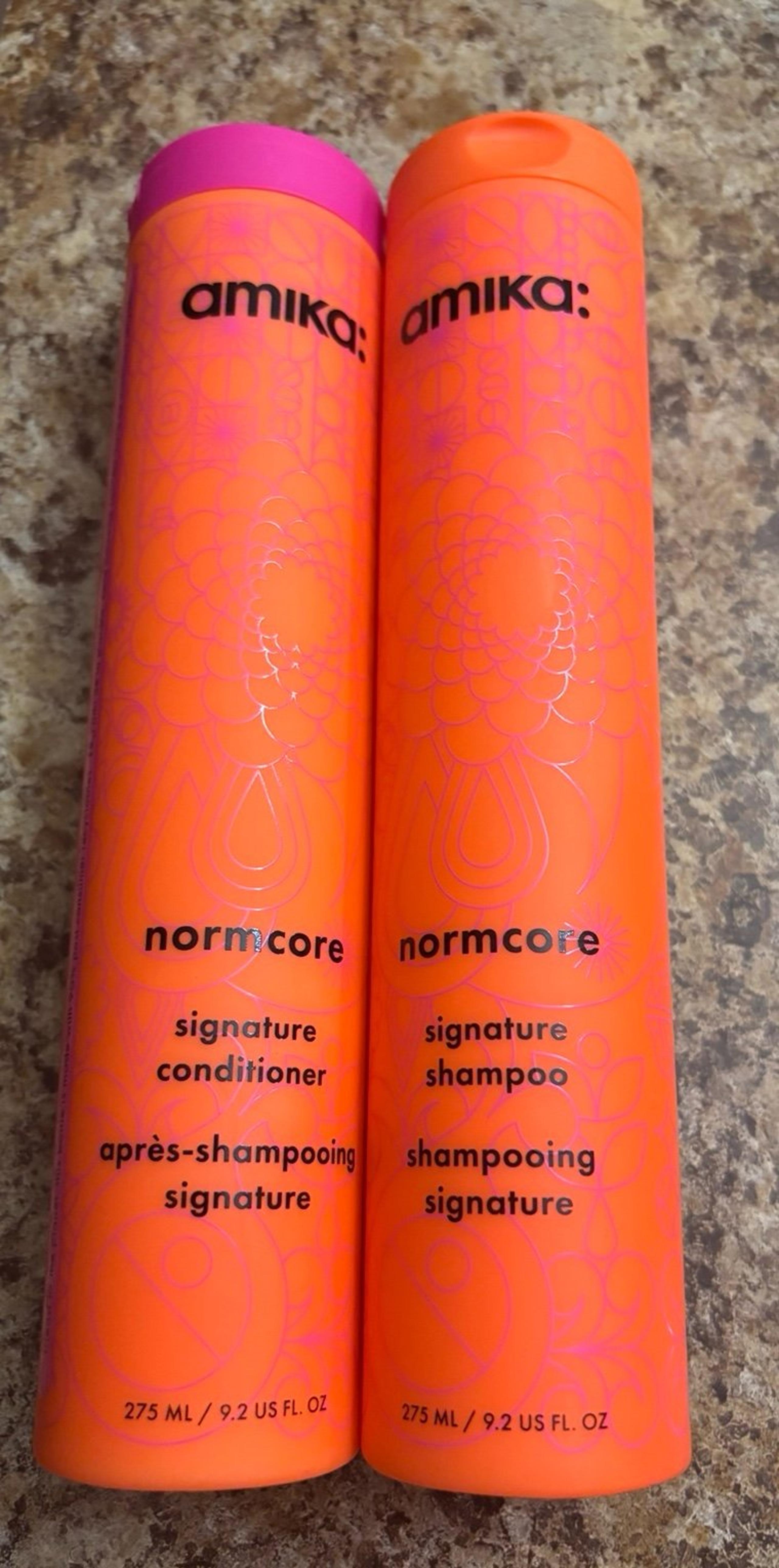 Amika Shampoo & Conditioner Set, Brand New, Normcare Sulfate Free