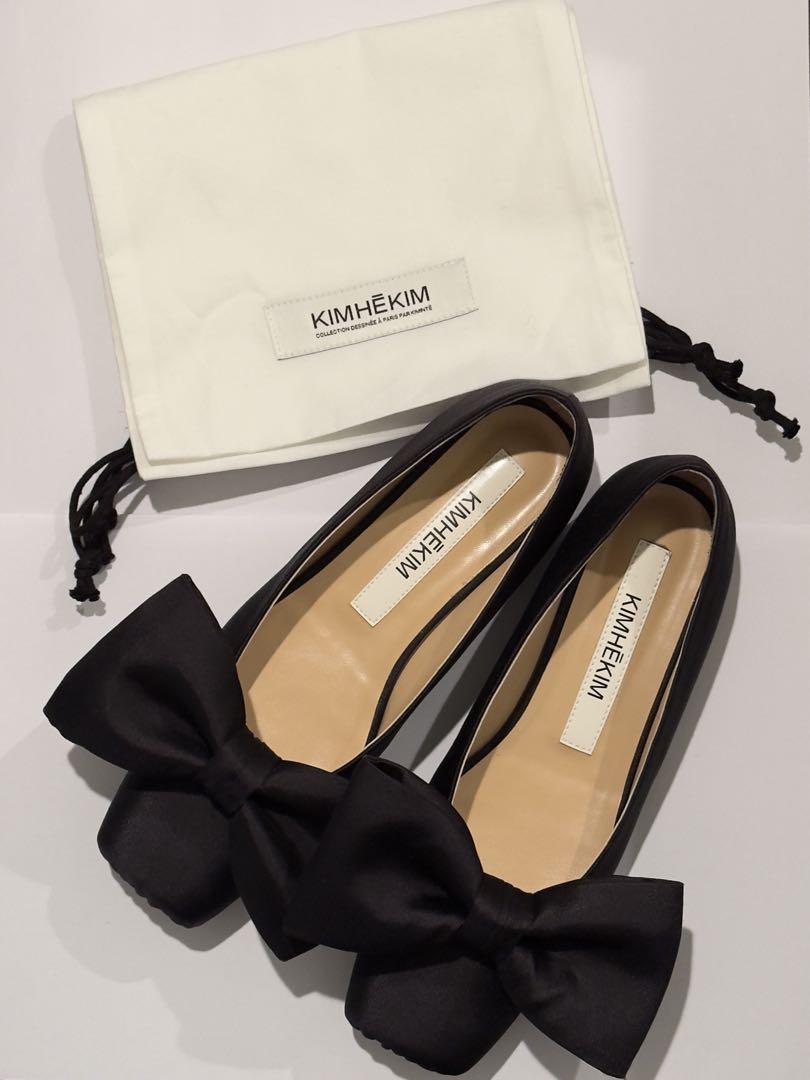 KIMHEKIM MONROE SQUARE TOE FLATS (BLACK) Flats
