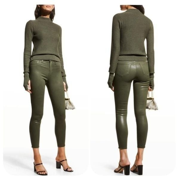 L'Agence Marguerte High Rise Skinny Jeans in Ivy Green Sz 27