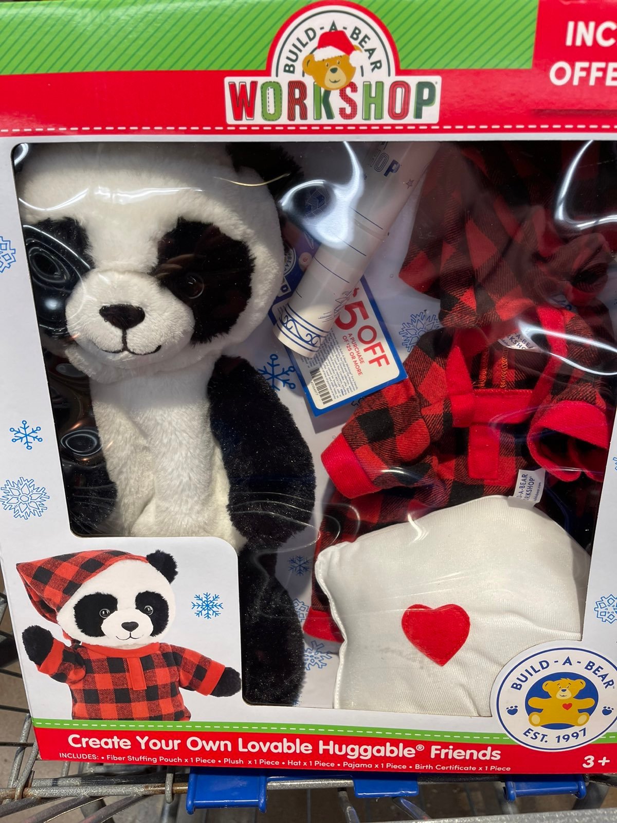 Build a Bear Create Your Own Loveable Hugable Friend Panda BABW NEW