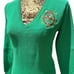 Ralph Lauren Sport woman Green V Neck Pullover Sweater Medium