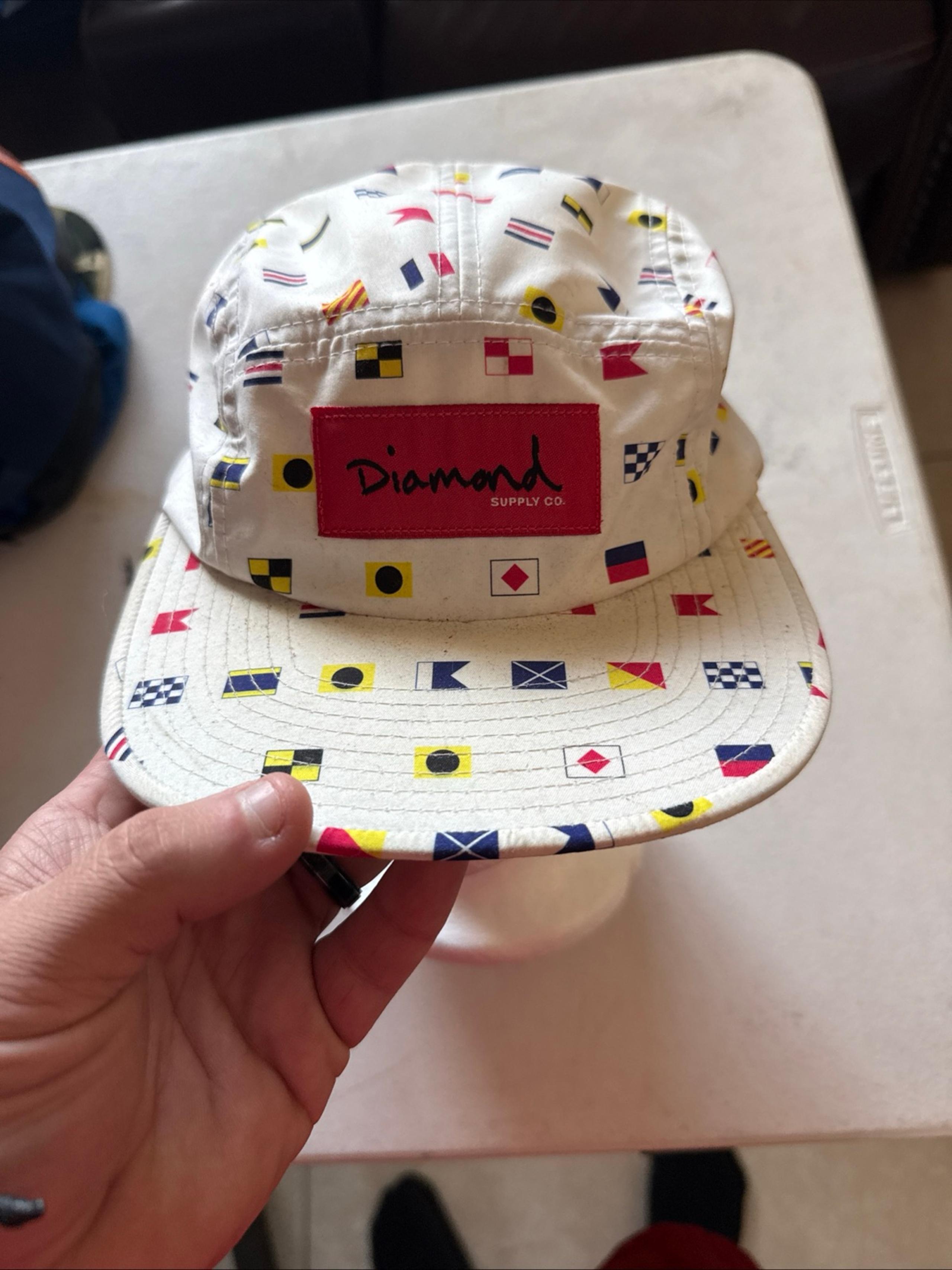 Diamond Supply 5 Panel Hat Cap Lightweight Skateboarding Adjustable