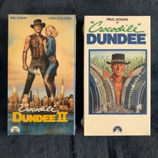 Crocodile Dundee 1 & 2 VHS 1986 and 1988 Sealed Paramount Paul Hogan
