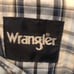 VTG 90s Wrangler Pearl Snap Plaid Western Shirt Sz. L Blue White long Sleeve