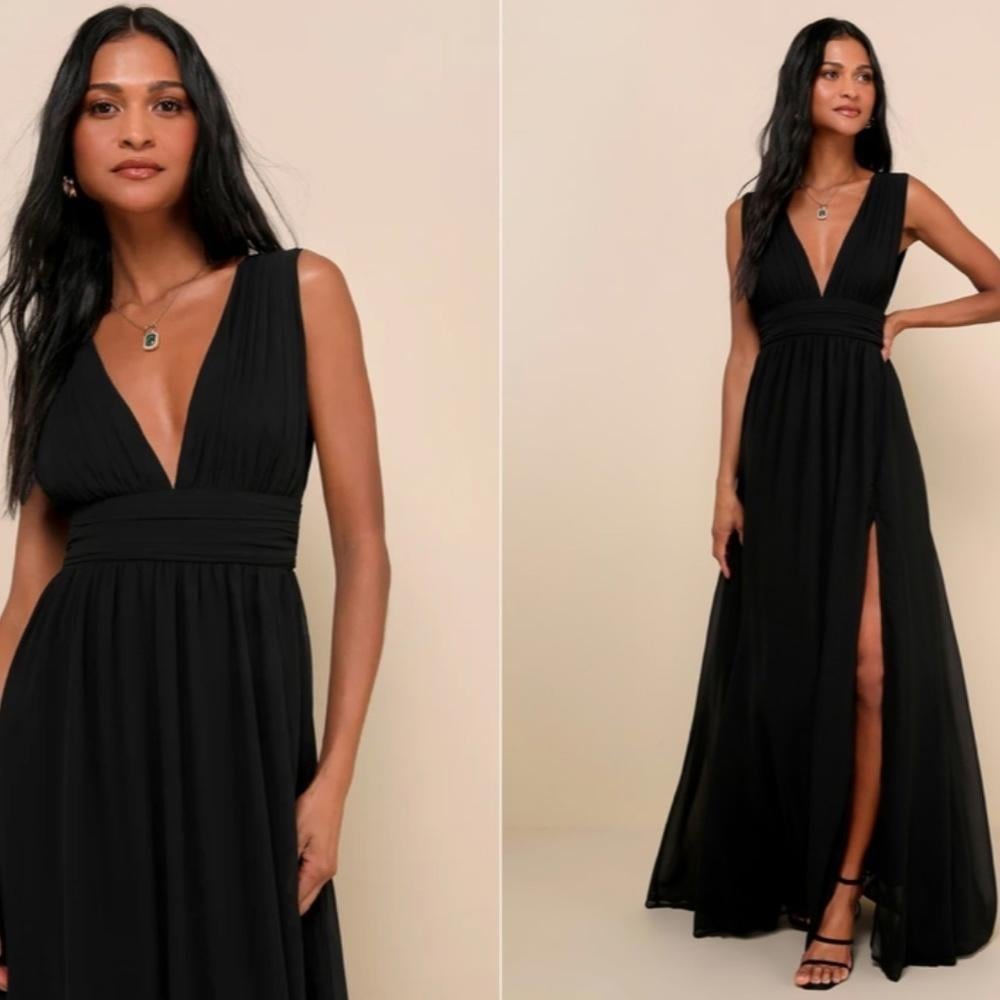 LULUS Prom Wedding Bridesmaid Flowy Romantic Heavenly Hues Maxi Dress NWT