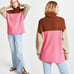Free People Oversized Colorblock Turtleneck Sweater - XS