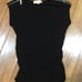 Michael Kors black shirt top cotton pullover - zipper shoulders - small summer