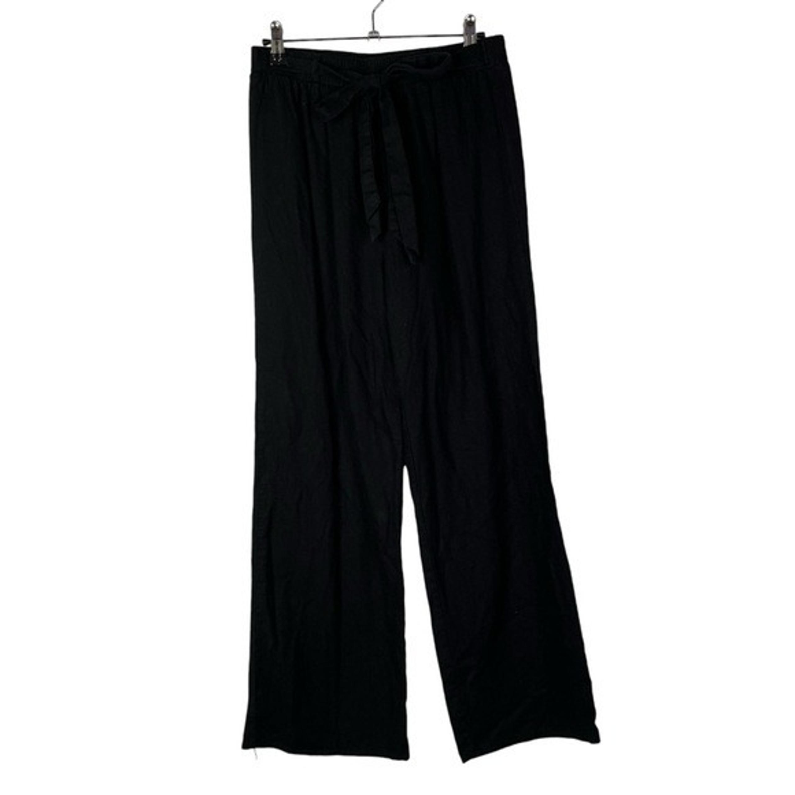 Boutique 2Sable Black Linen Wide Leg Casual Pants S