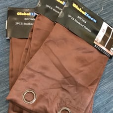 4 Sets Wholesale Bundle Window Treatment Blackout Panels Brown 55x84
