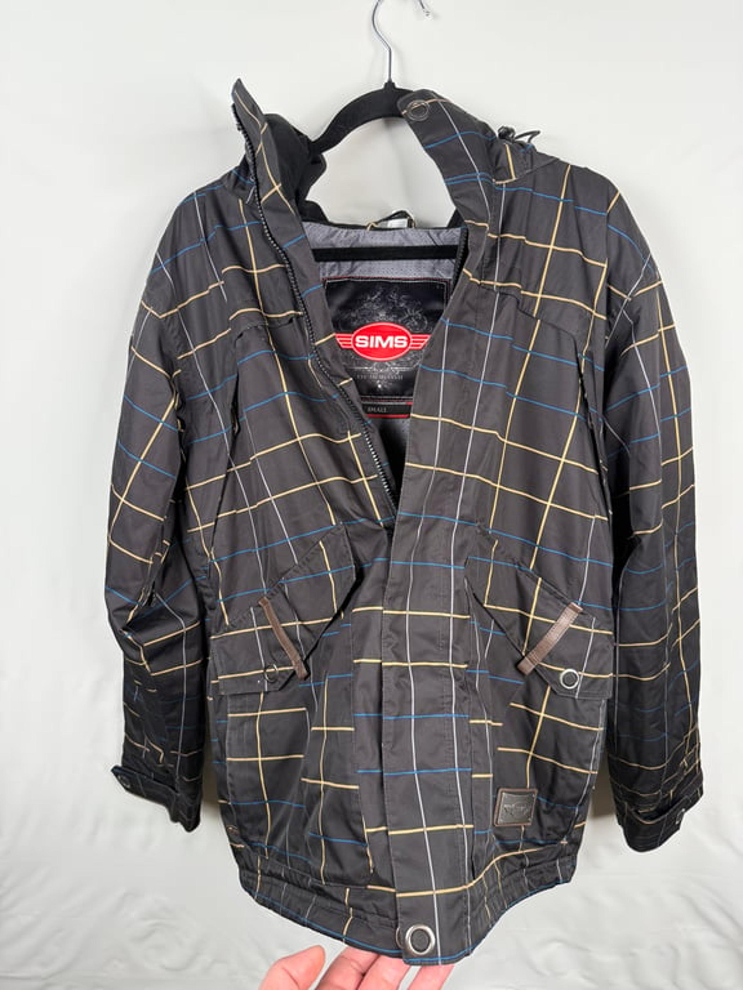 SIMS Men's Snowboarding Jacket - Hood w/ Faux-Fur Lining - Zippered - Size Smal
