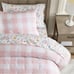 Pink & White Buffalo Check Comforter - NEW- Full/Queen 100% Cotton Pottery Barn