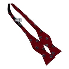NWT Brooks Brothers Red w/ Blue Bird Print Silk Bow Tie One Size MSRP 89.50