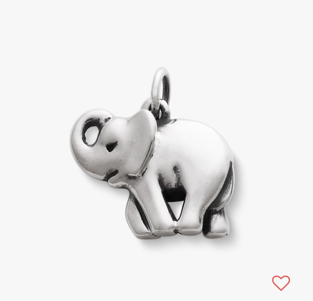 James Avery Elephant Sterling Silver Charm