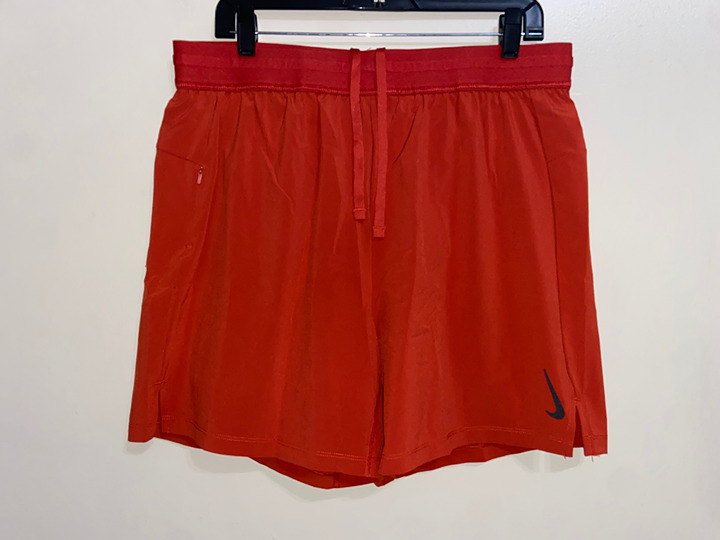 Nike Dri-Fit Yoga 2-in-1 Training Shorts Lightweight Mens XL-T Orange DC5320-623