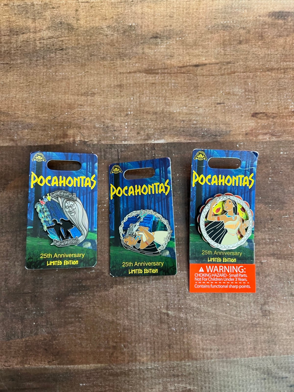 Three Pocahontas Pins