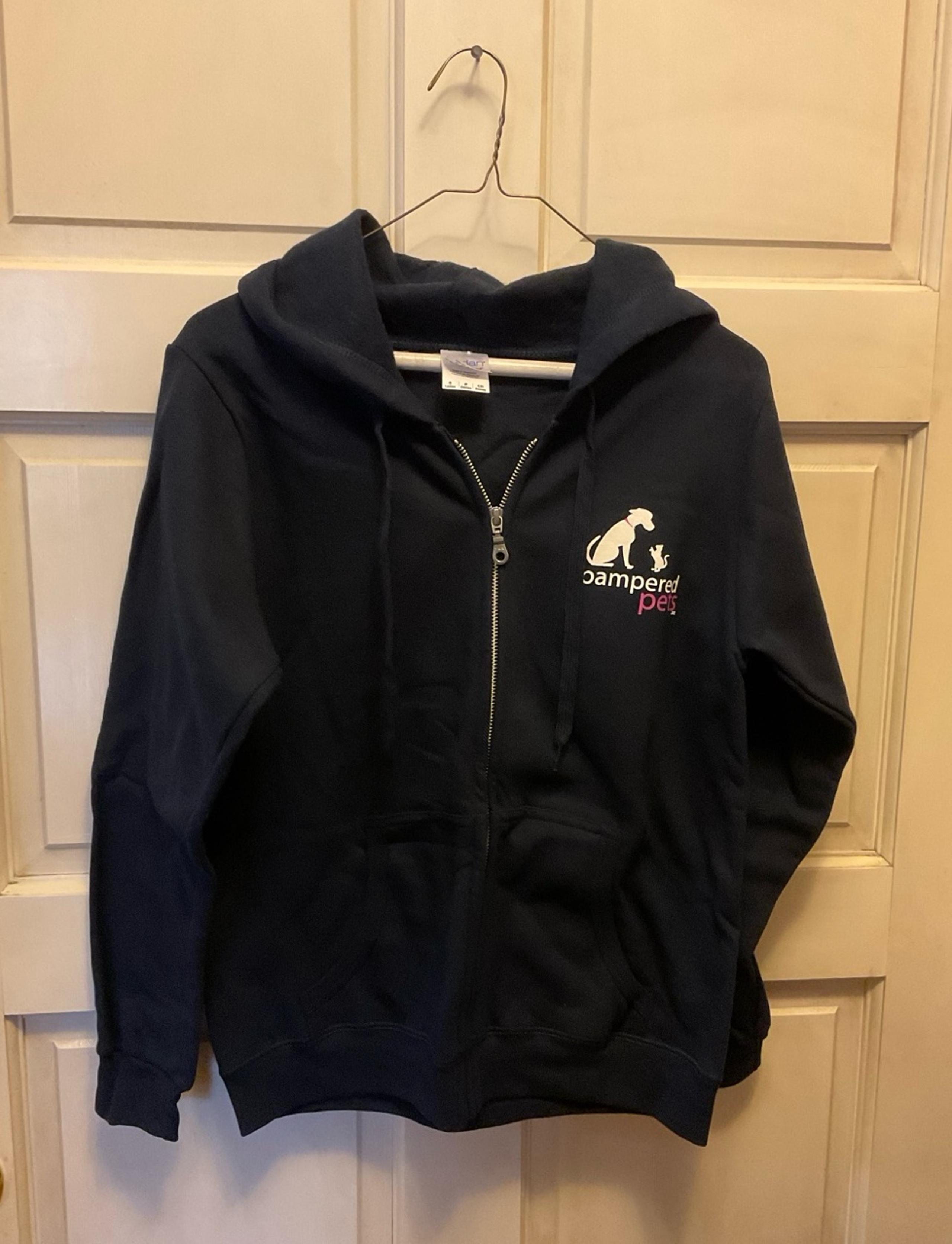 Vintage Blue Gildan Hoodie - Ladies Small- New!