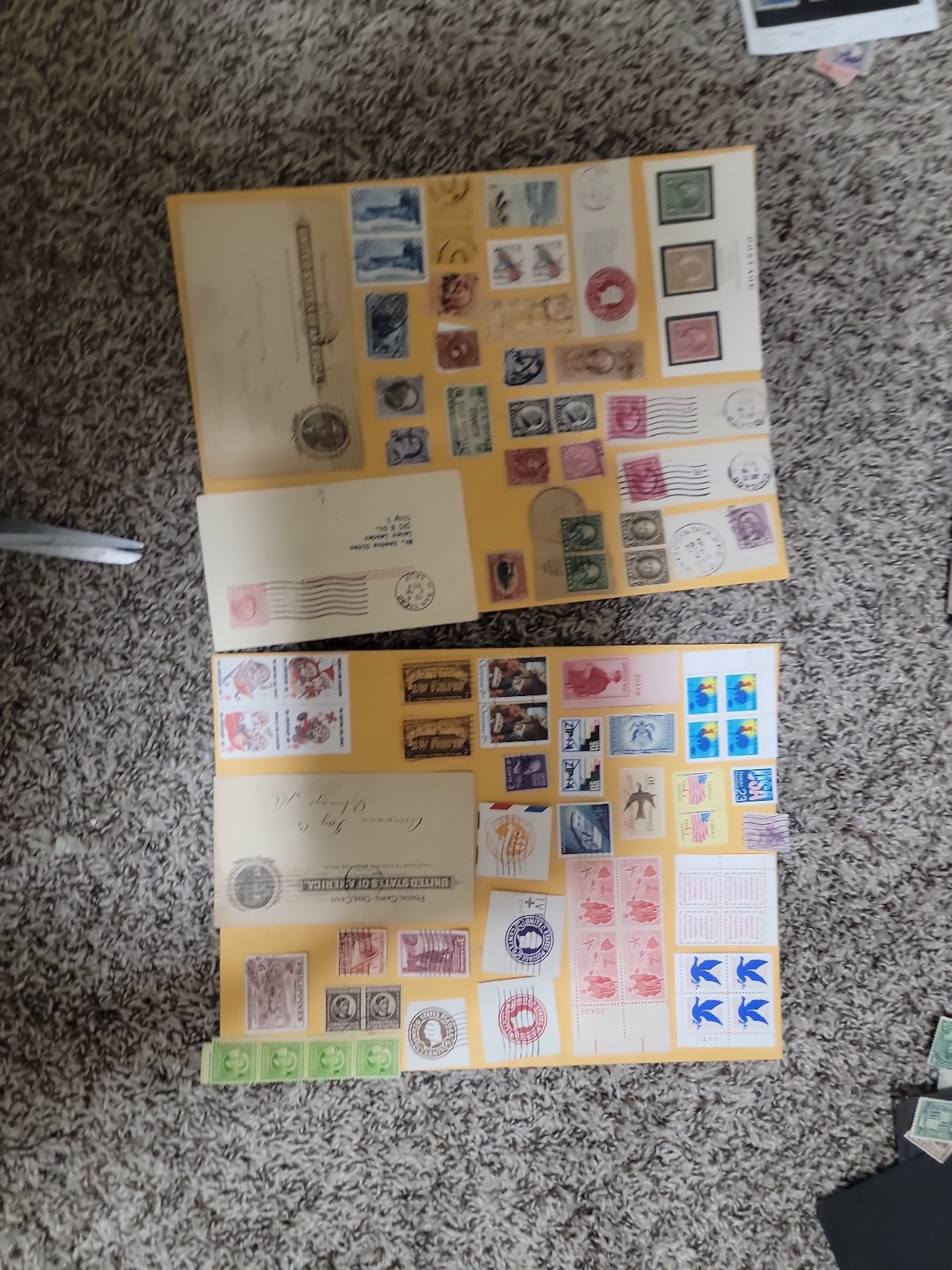 2 Sheet Mi T N Used USA Stamps Lot GM 9990