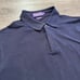 Ralph Lauren Polo Shirt Large Blue Purple Label Zip Placket Pique Sport Italy