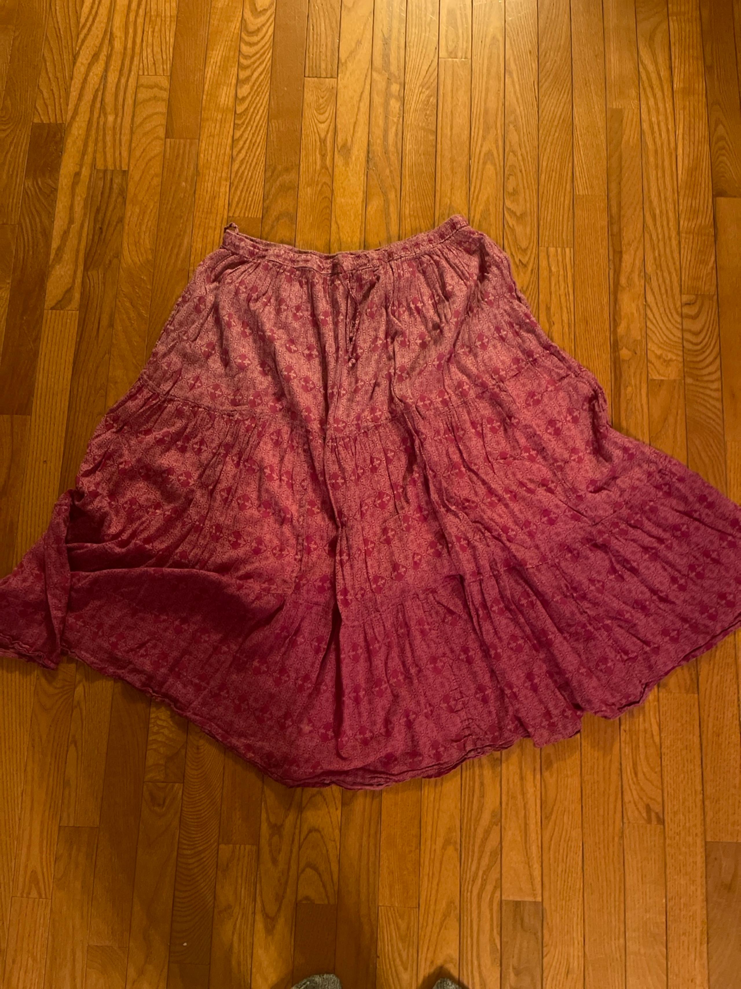 Jane Ashley Boho Flowy Skirt Size 3X Pink