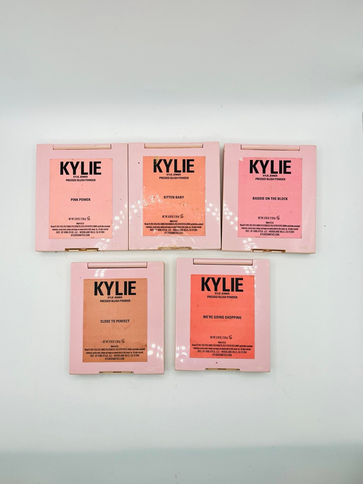 Kylie Cosmetics pressed powder blush bundle OG formula