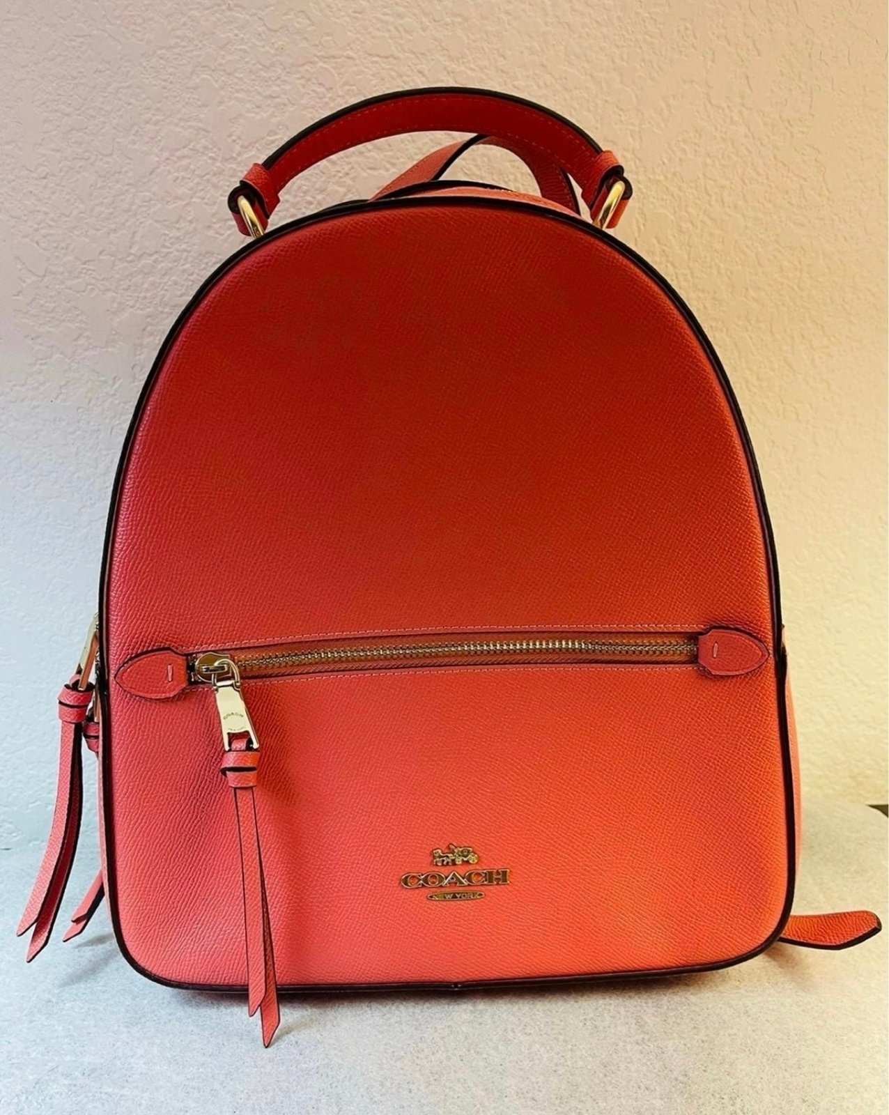 Coach Jordyn Backpack in pink color