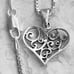 **NEW** Silver Swirl Heart Necklace