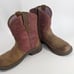 Ariat Fat baby heritage trio Pink and Brown Western Boots 6b
