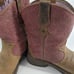 Ariat Fat baby heritage trio Pink and Brown Western Boots 6b