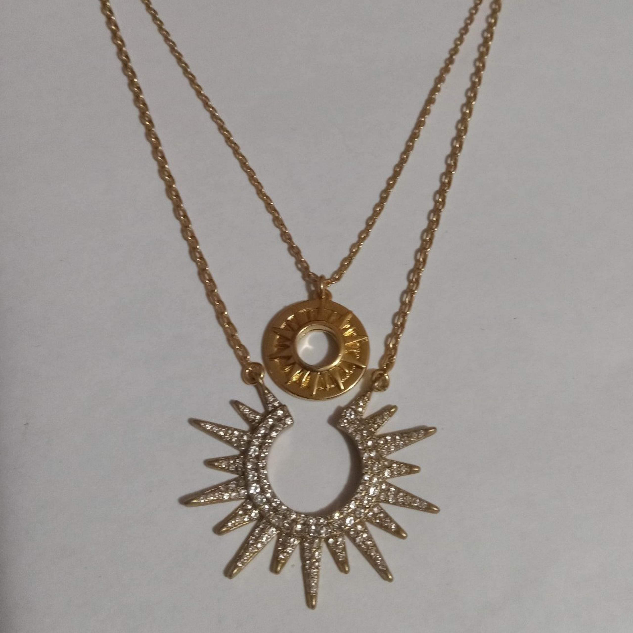 J. Crew Starburst layered necklace for women Gold Plated - Imported