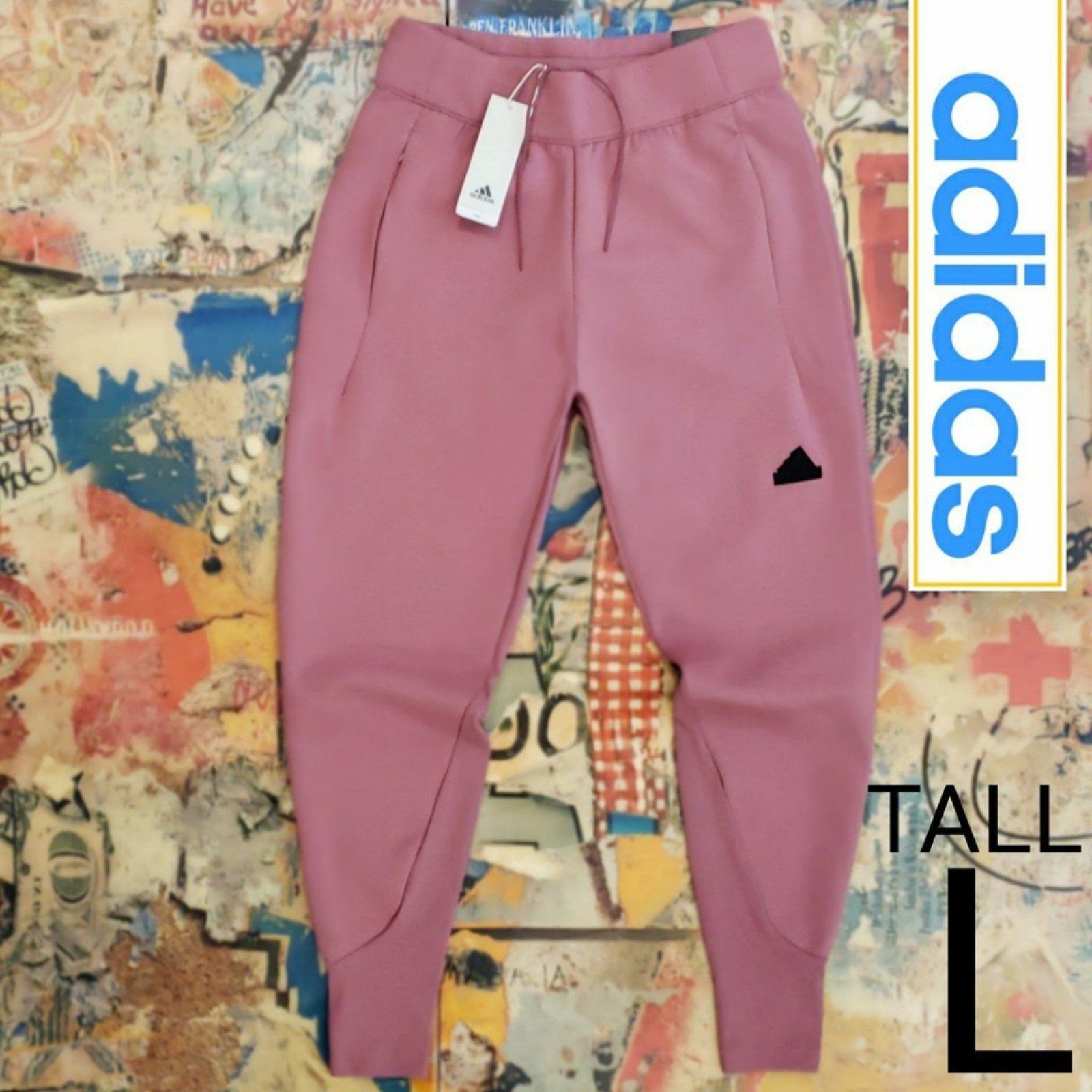 90 New Adidas ZNE Mens Premium Joggers / Sweatpants + Zip Pockets! LT
